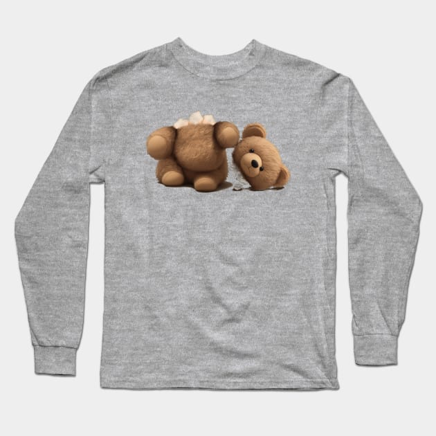 Teddy bear without a head. Palm Angels Long Sleeve T-Shirt by xlhombat